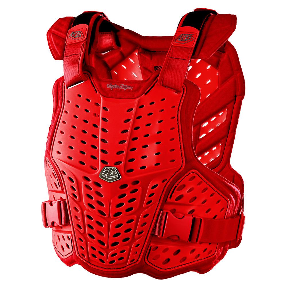 Troy Lee Designs 2025 Youth Rockfight Solid Red Chest Protector Youth