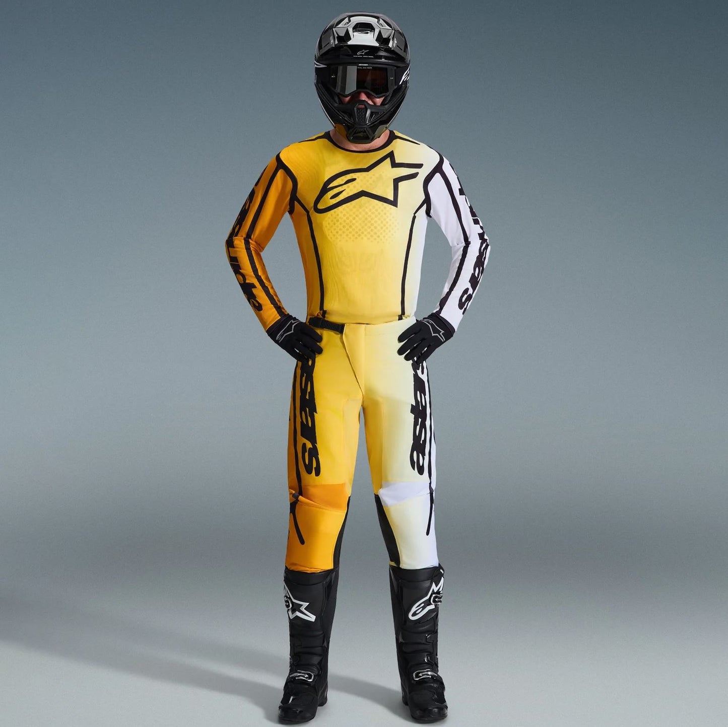 Alpinestars 2026 Fluid Apex Motocross Combo Kit Yellow Black