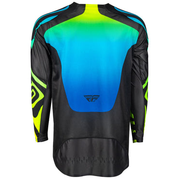 Fly Racing 2025 Evolution DST Zen Motocross Jersey Black Blue Yellow