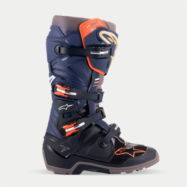 Alpinestars 2025 Tech 7 Enduro Drystar Boots Night Navy Warm Grey