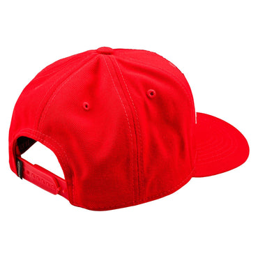 Troy Lee Designs Spring 2025 MX Signature Curved Snapback Cap Team Red