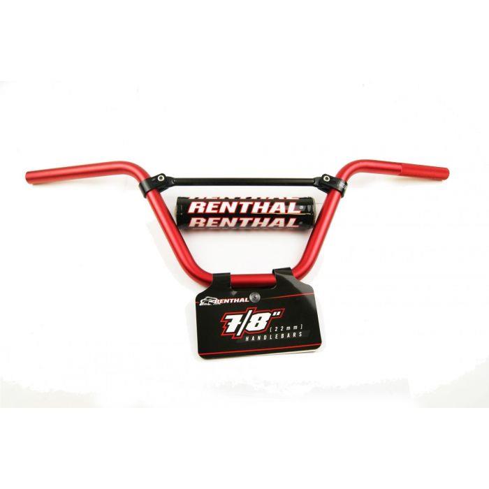 Renthal 7/8 22mm Red 797 Handlebar Padded For Honda CRF 50 2011
