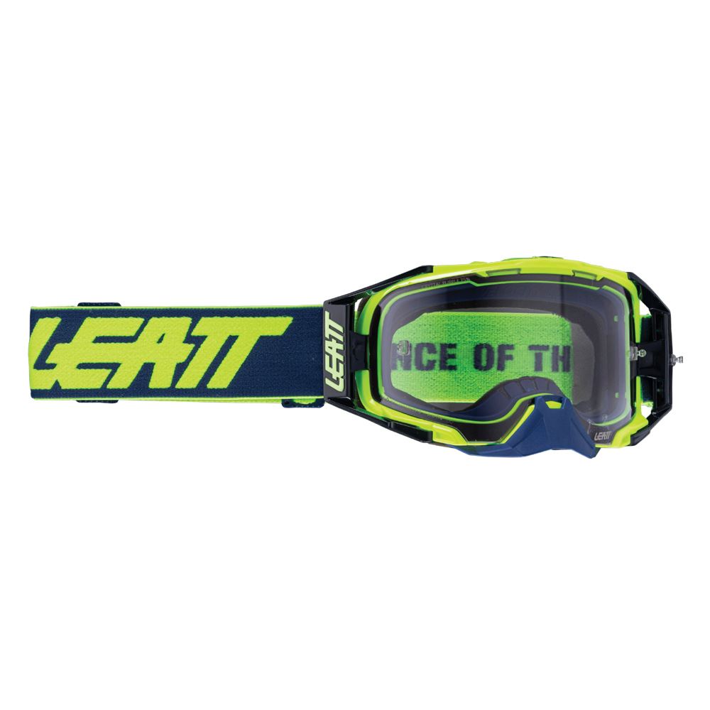 Leatt 2025 Motocross Goggles Velocity 6.5 Cryztal Lime - Purple Lens
