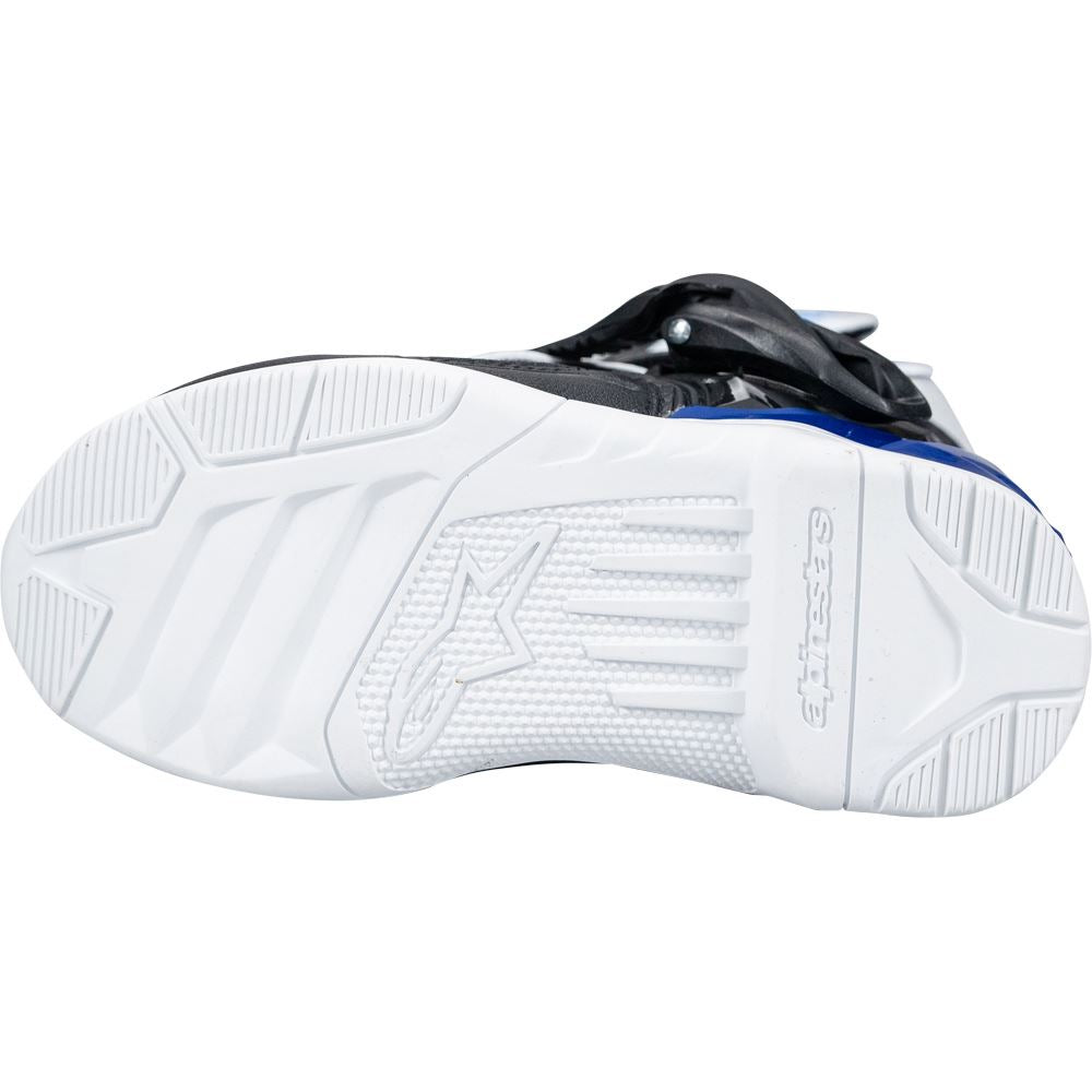 Alpinestars 2026 Tech 3S Kids Motocross Boots White Black Enamel Blue