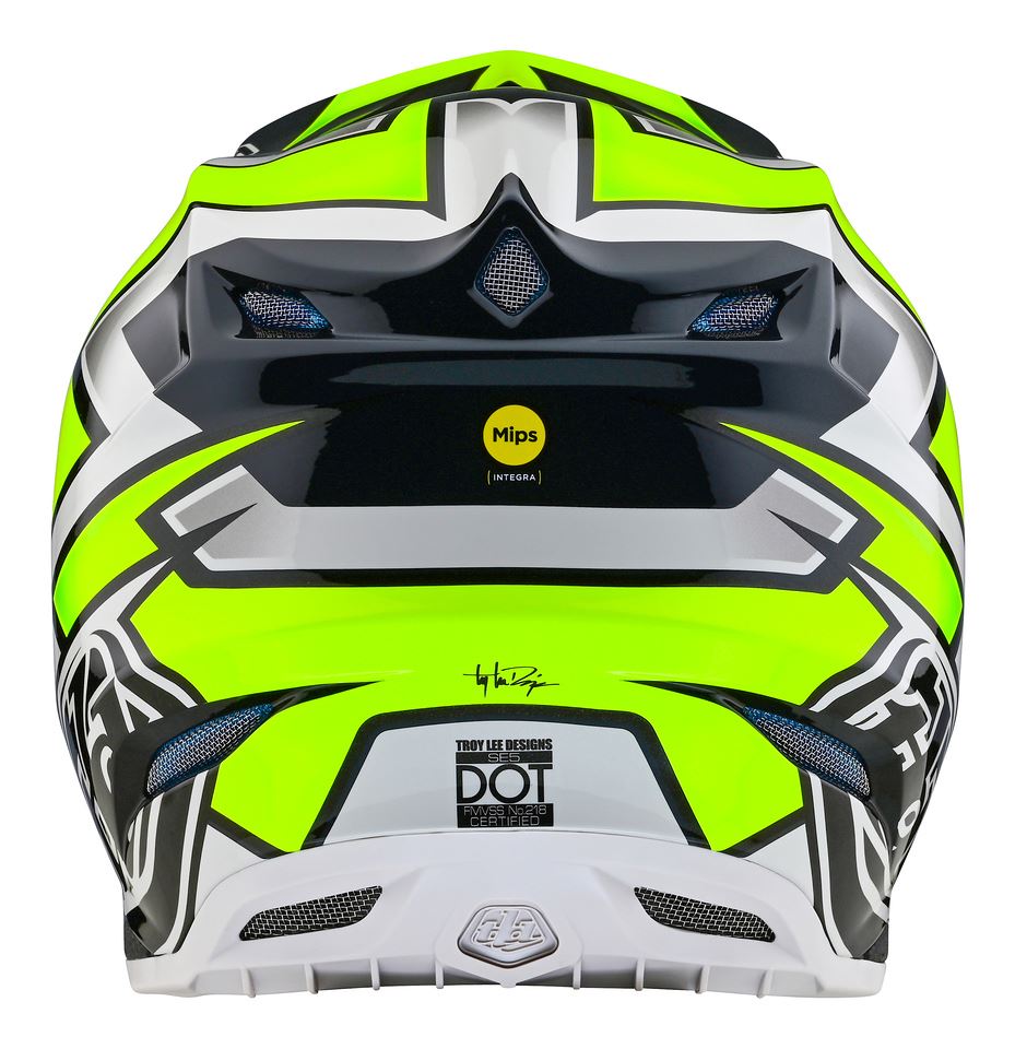 Troy Lee Designs 2025 SE5 Composite Helmet Ever Grey Yellow