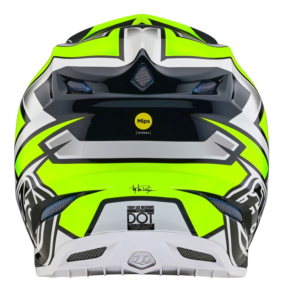 Troy Lee Designs 2025 SE5 Composite Helmet Ever Grey Yellow