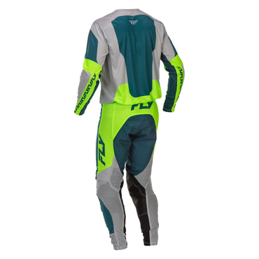 Fly Racing 2026 Motocross Combo Kit Lite Grey Lime Teal