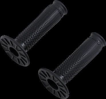 Renthal Tapered Dual Layer Ultra Tacky Half Waffle Black Grips Motocross Enduro