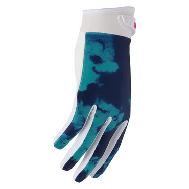 Thor 2026 Youth Launchmode Bleach White Aqua MX Gloves