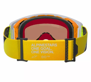 Alpinestars 2025 Goggles Supertech Corp Absolute Vision Yellow Grey Mirror Red
