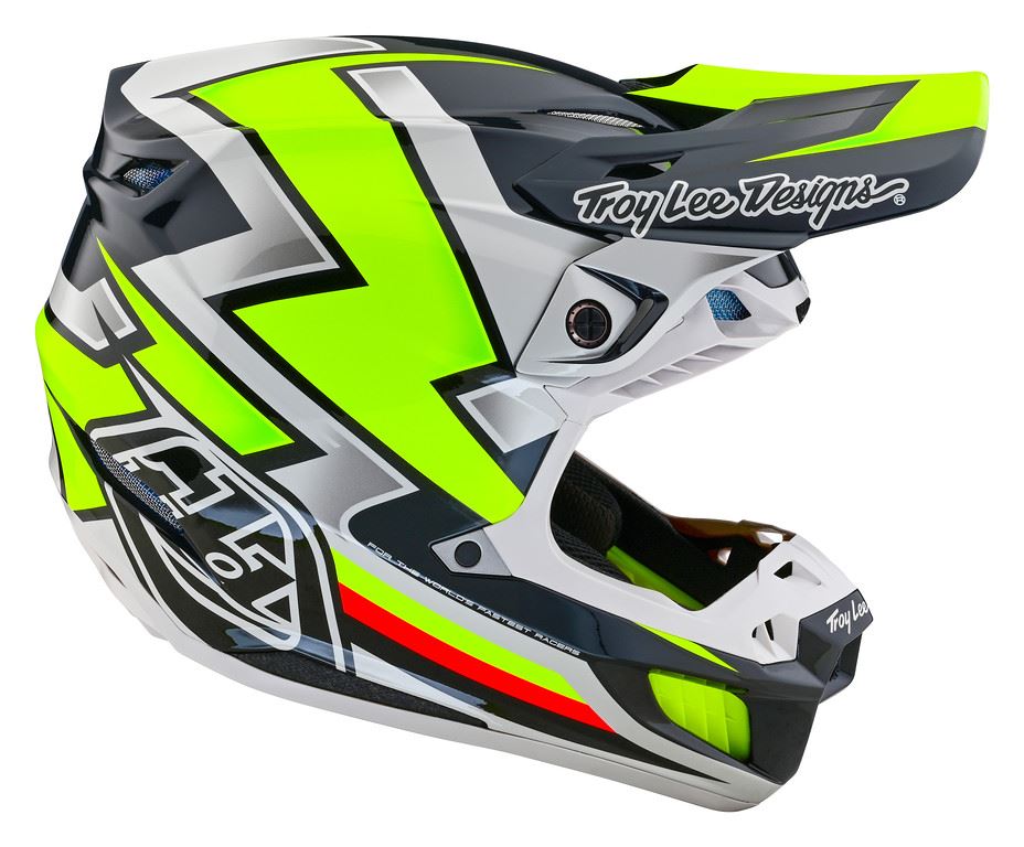 Troy Lee Designs 2025 SE5 Composite Helmet Ever Grey Yellow