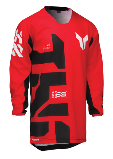 Thor 2025 Motocross Jersey Youth Launchmode Forge Red