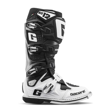 Gaerne SG12 Motocross Boots White Black