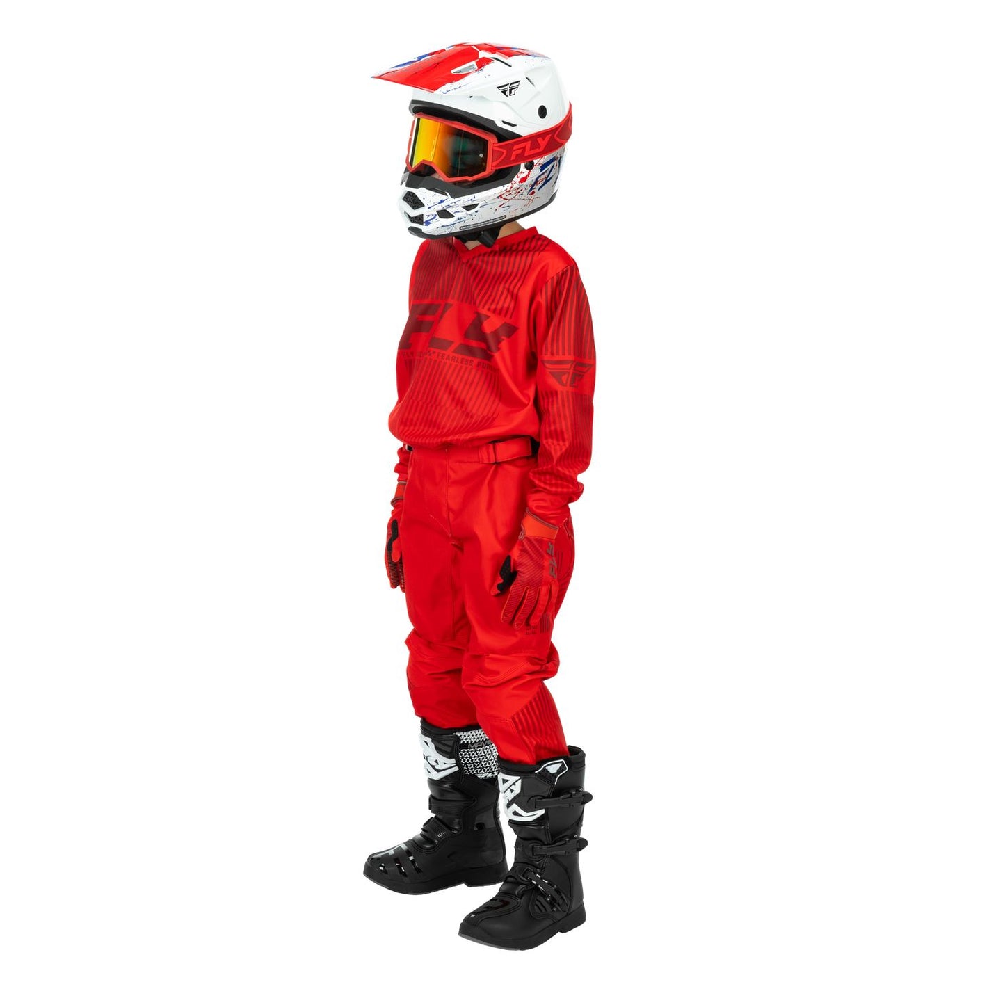 Fly Racing 2026 Motocross Combo Kit F-16 Youth Red
