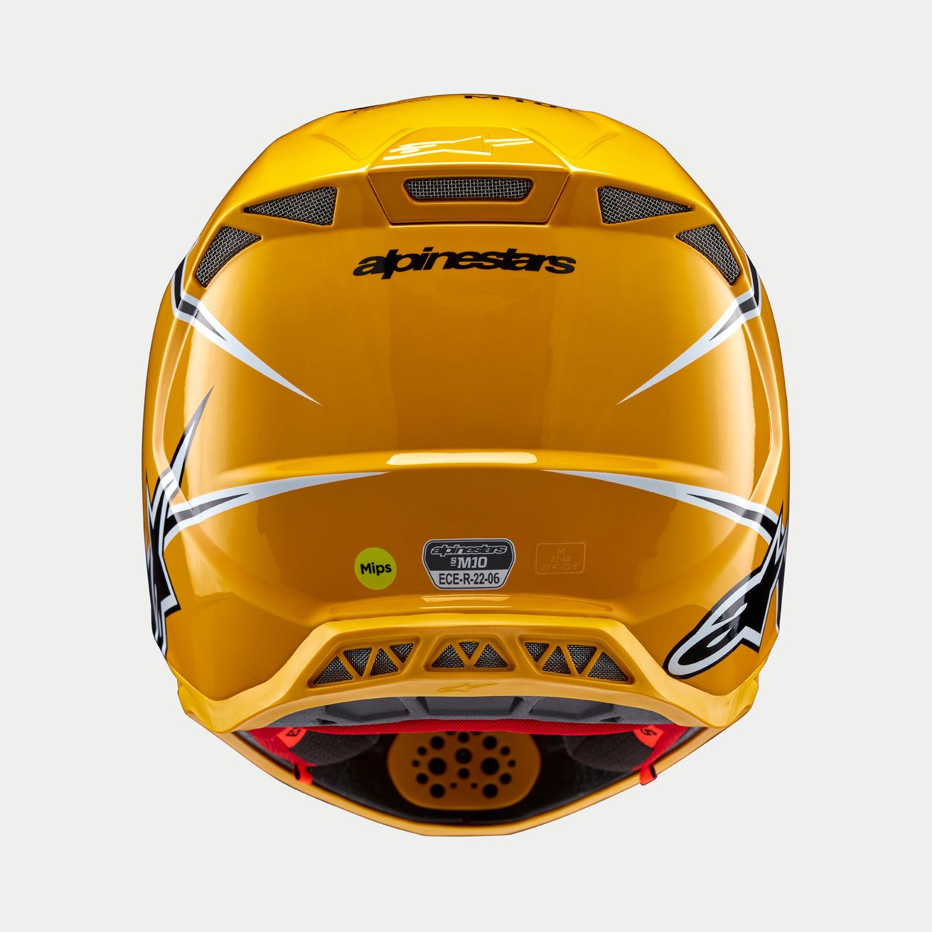 Alpinestars 2024 Supertech SM10 Ampress Black Yellow Motocross Helmet