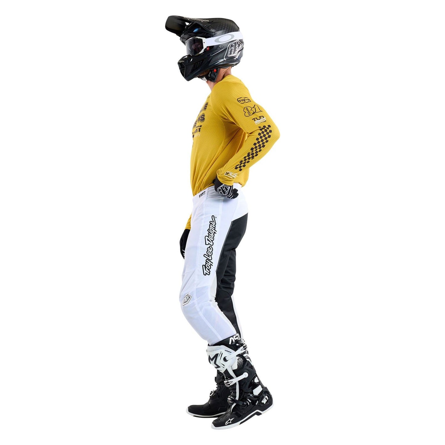 Troy Lee Designs Spring 2025 MX Combo Kit GP PRO AIR Factory Gold White
