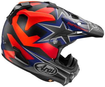 Arai MX-V Motocross Helmet Stars & Stripes Dark Black