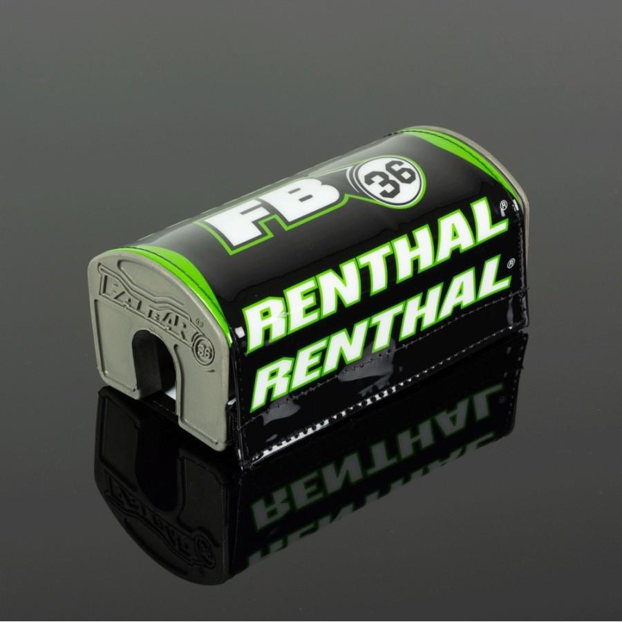 Renthal Fat Bar 36 Pad Black Green Bar Pad New