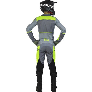 O'Neal 2024 Motocross Combo Kit Hardwear Flow Grey Neon Yellow