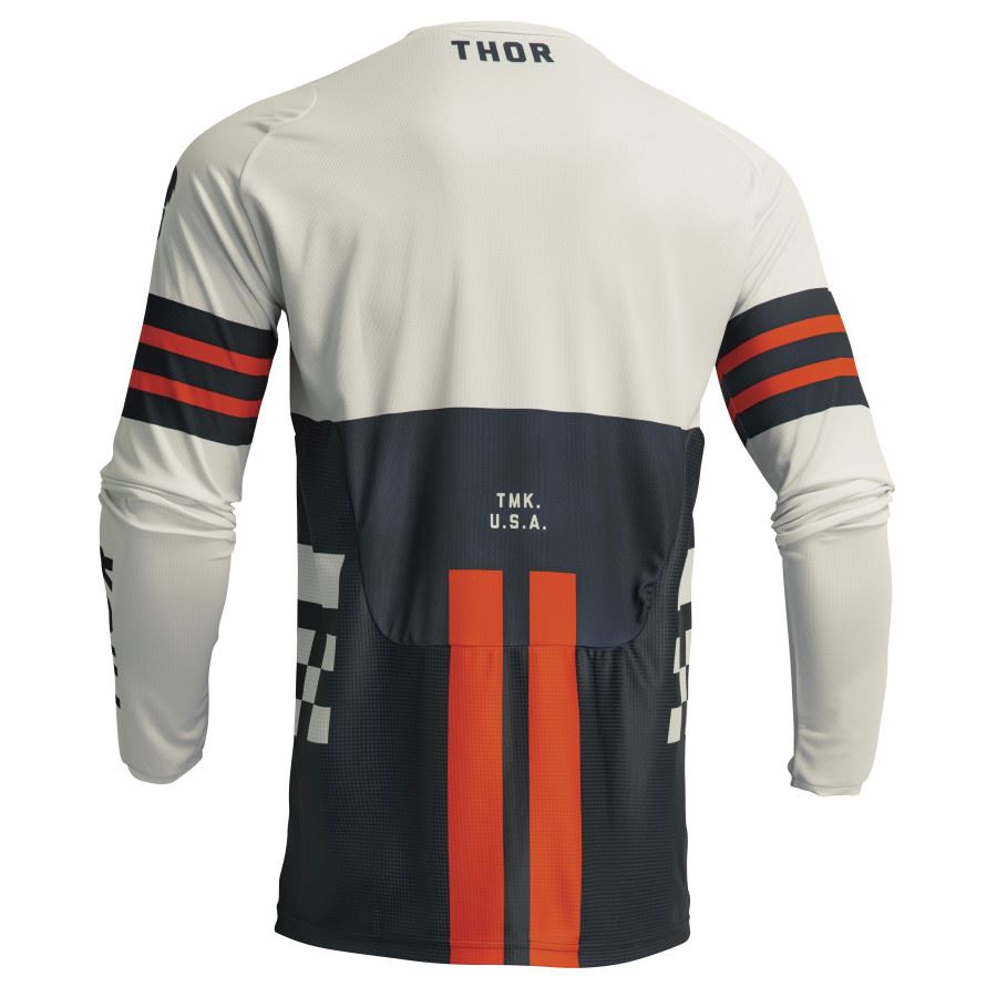 Thor Pulse Combat Midnight Vintage White Motocross Jersey CLEARANCE