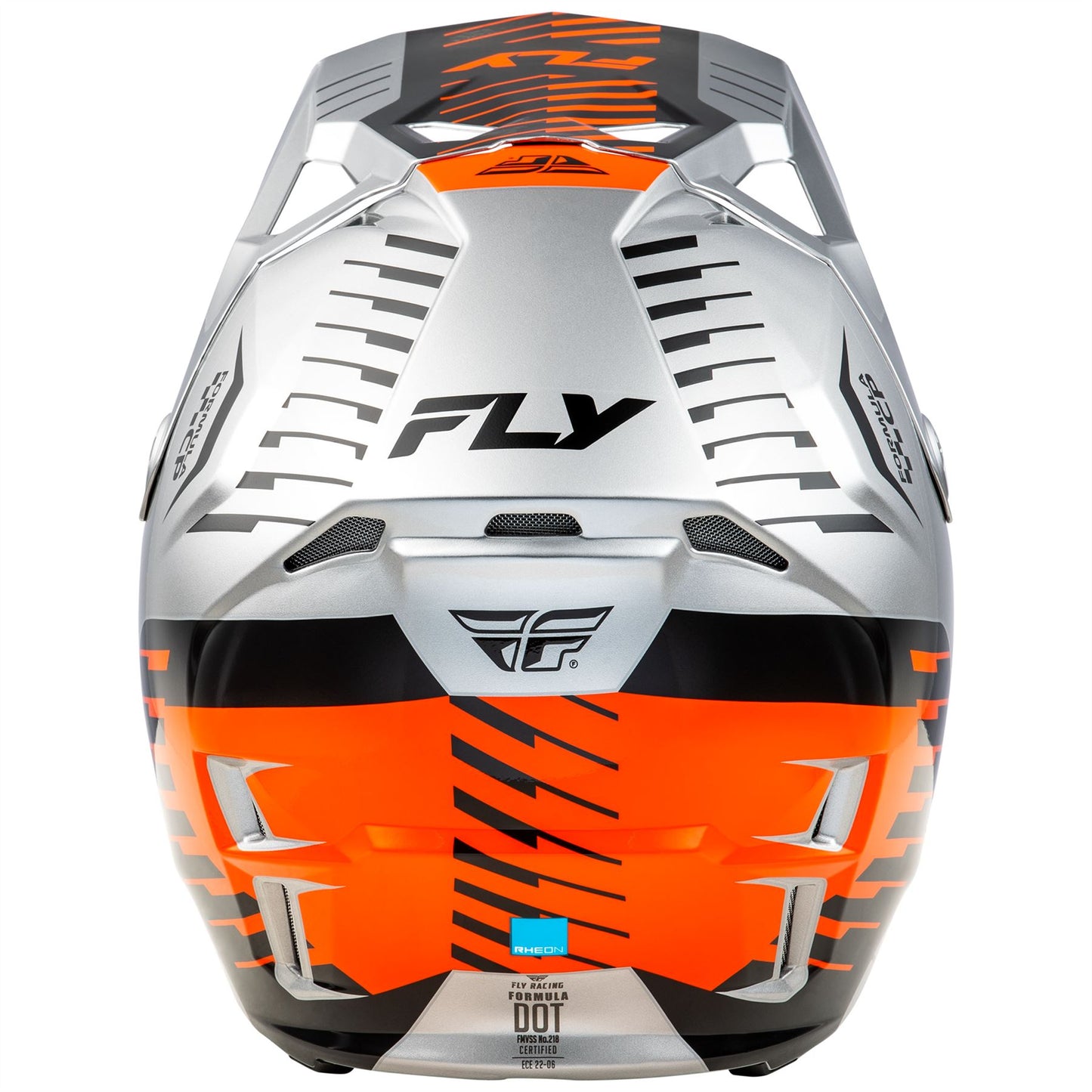 Fly Racing 2025 Formula CP Slice Motocross Helmet Grey Orange Black
