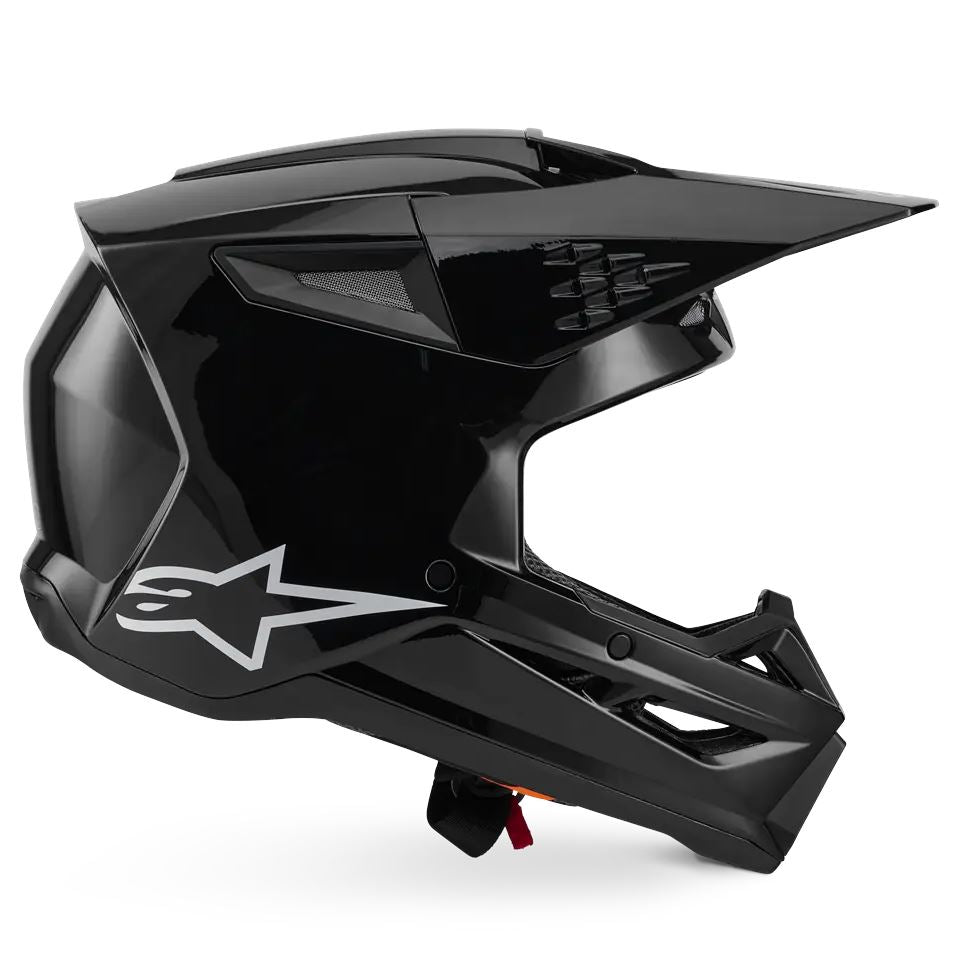 Alpinestars 2026 SM3 Solid Motocross Helmet Gloss Black