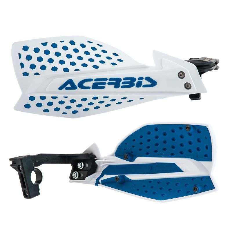Acerbis X-Ultimate MX Handguards Kit White Blue Honda CR CRE CRF