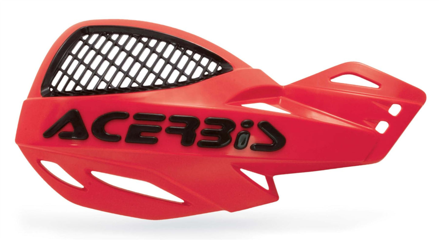 Acerbis Uniko MX Handguards Pair + Kit For Red Black Honda CRF 450 X 2003 - 2020