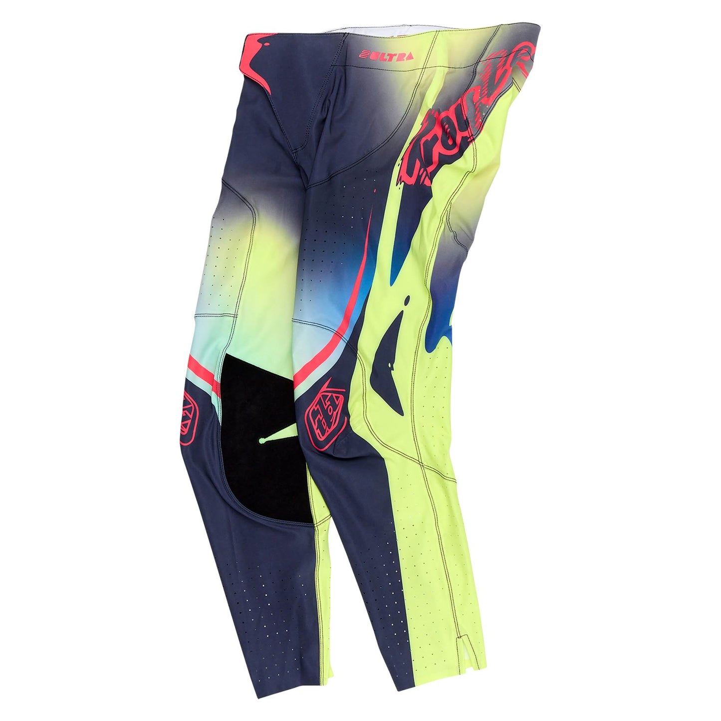 Troy Lee Designs Spring 2025 MX Pants SE ULTRA Drip Pant Glo Yellow Dark Navy