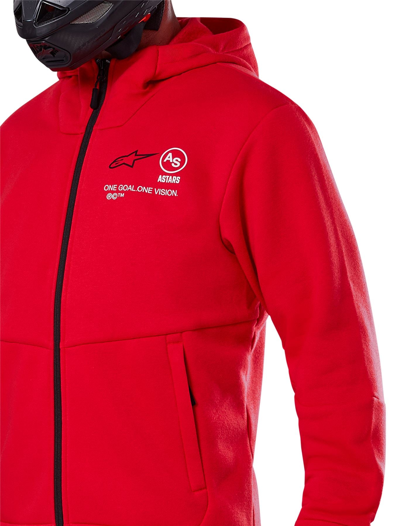 Alpinestars 2026 Racer MX Fleece Ride Hoodie Bright Red
