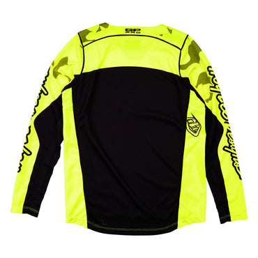 Troy Lee Designs Spring 2025 MX Jersey GP PRO Youth Blotted Jersey Flo Yellow
