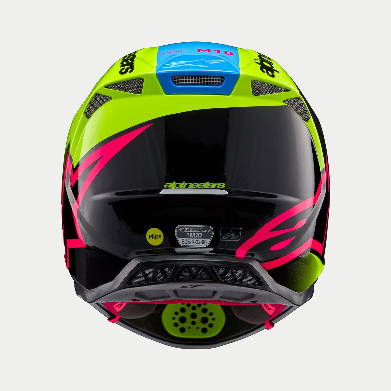 Alpinestars 2024 Supertech SM10 Unite Yellow Fluo Black Diva Pink Motocross Helmet
