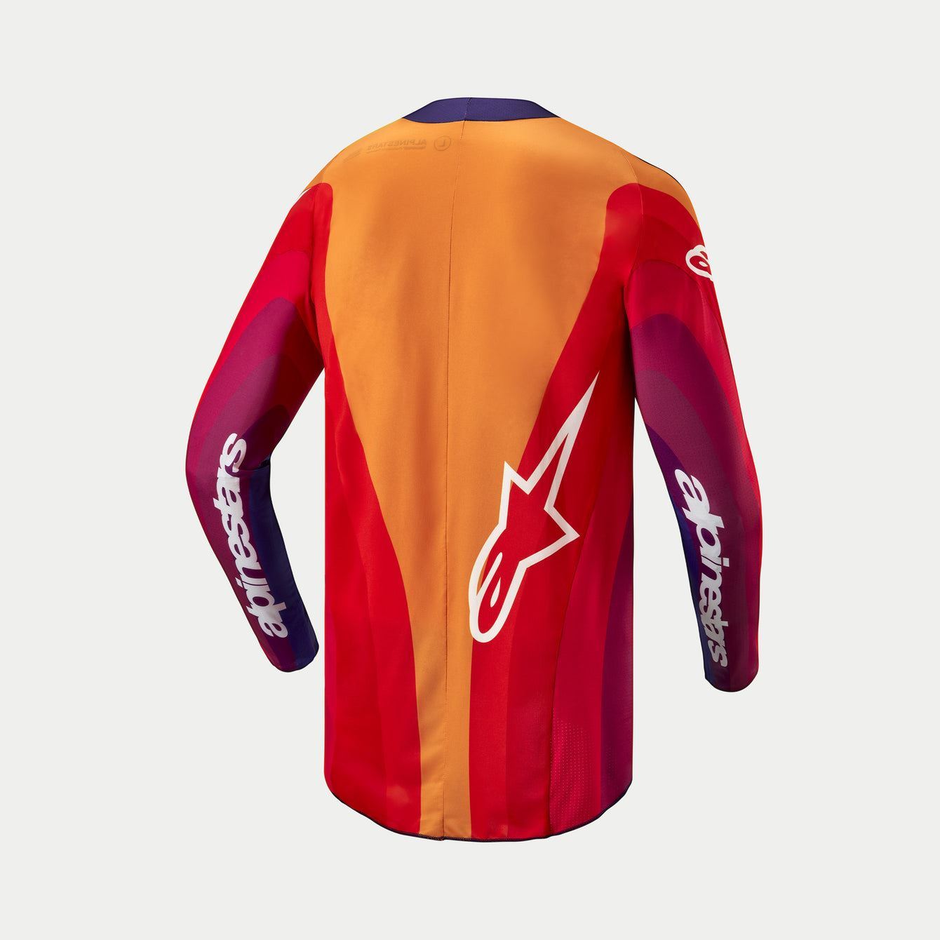 Alpinestars 2024 Techstar Pneuma Motocross Jersey Purple Orange Clearance