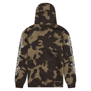 Troy Lee Designs Spring 2025 MX Branded Full Zip Hoodie Olive Camo