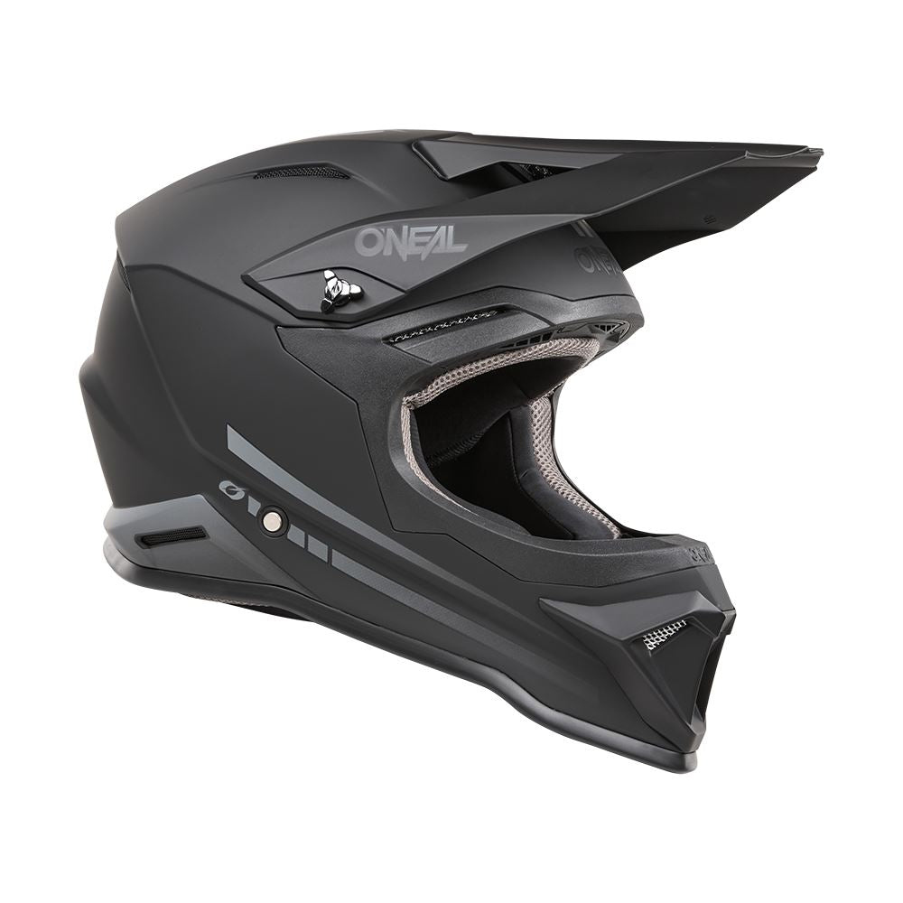 O'Neal 2025 Motocross Helmet 1SRS Youth Solid Black