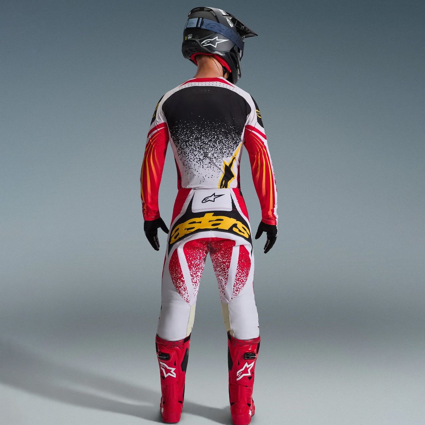 Alpinestars 2026 Techstar Nomur Motocross Combo Kit Light Grey Red Black
