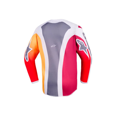 Alpinestars 2026 Youth Fluid Portl Motocross Jersey Red Grey