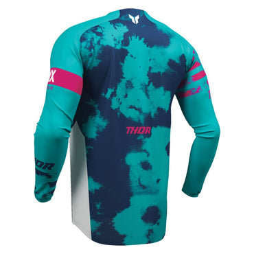 Thor 2026 Launchmode Bleach White Aqua MX Jersey