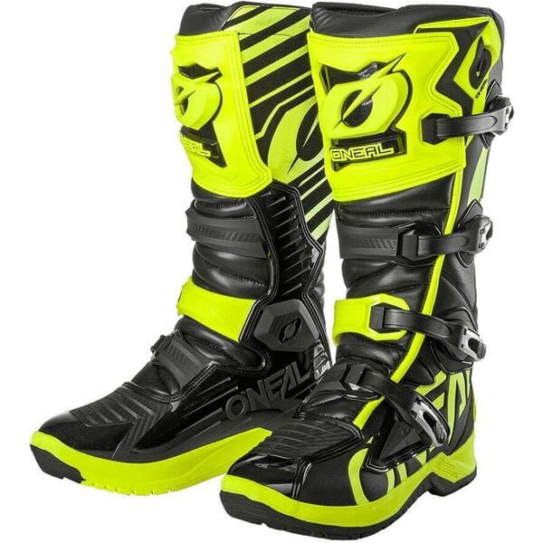 O'Neal 2024 Motocross Boots RMX Black Neon Yellow
