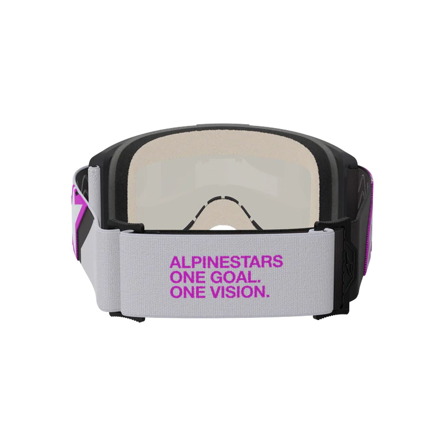 Alpinestars 2026 Vision 5 Corp Motocross Goggles Light Grey Purple Mirror Silver One Size