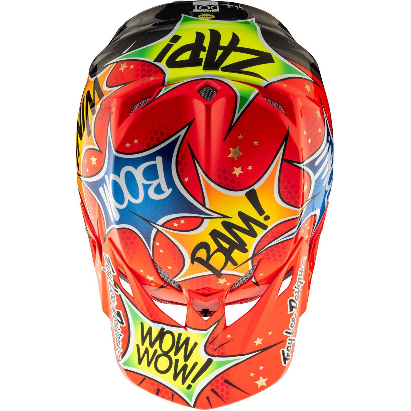 Troy Lee Designs 2025 Motocross Helmet SE5 Composite Cosmic Explosion Red