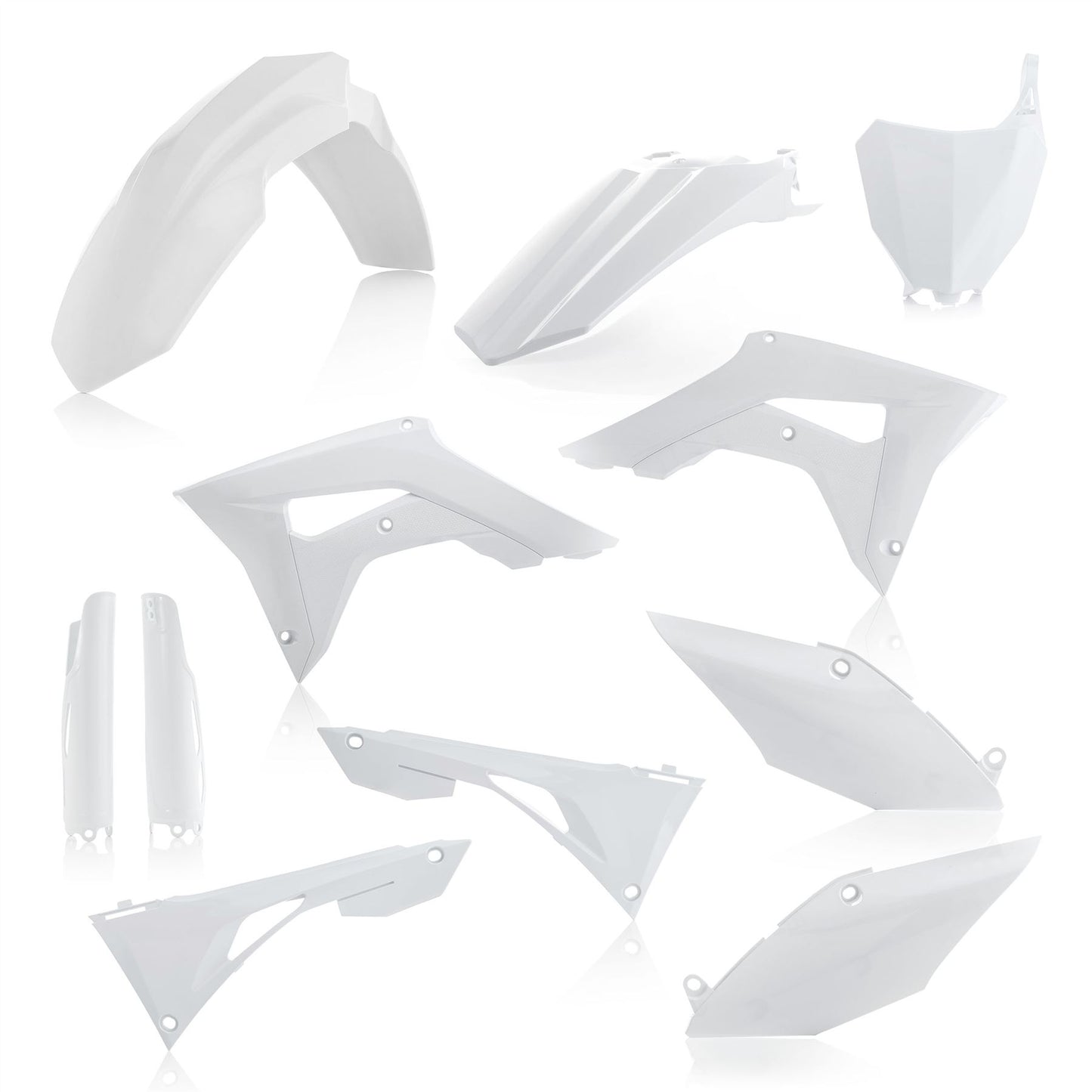 Acerbis Full Plastic Kit White For Honda CRF 250R 2019-2021