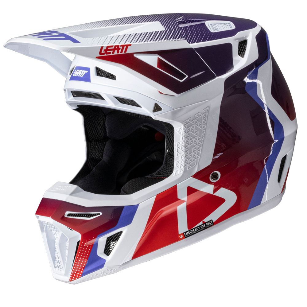 Leatt 2025 Composite Motocross Helmet V25 8.5 Sunburn With 5.5 Goggles