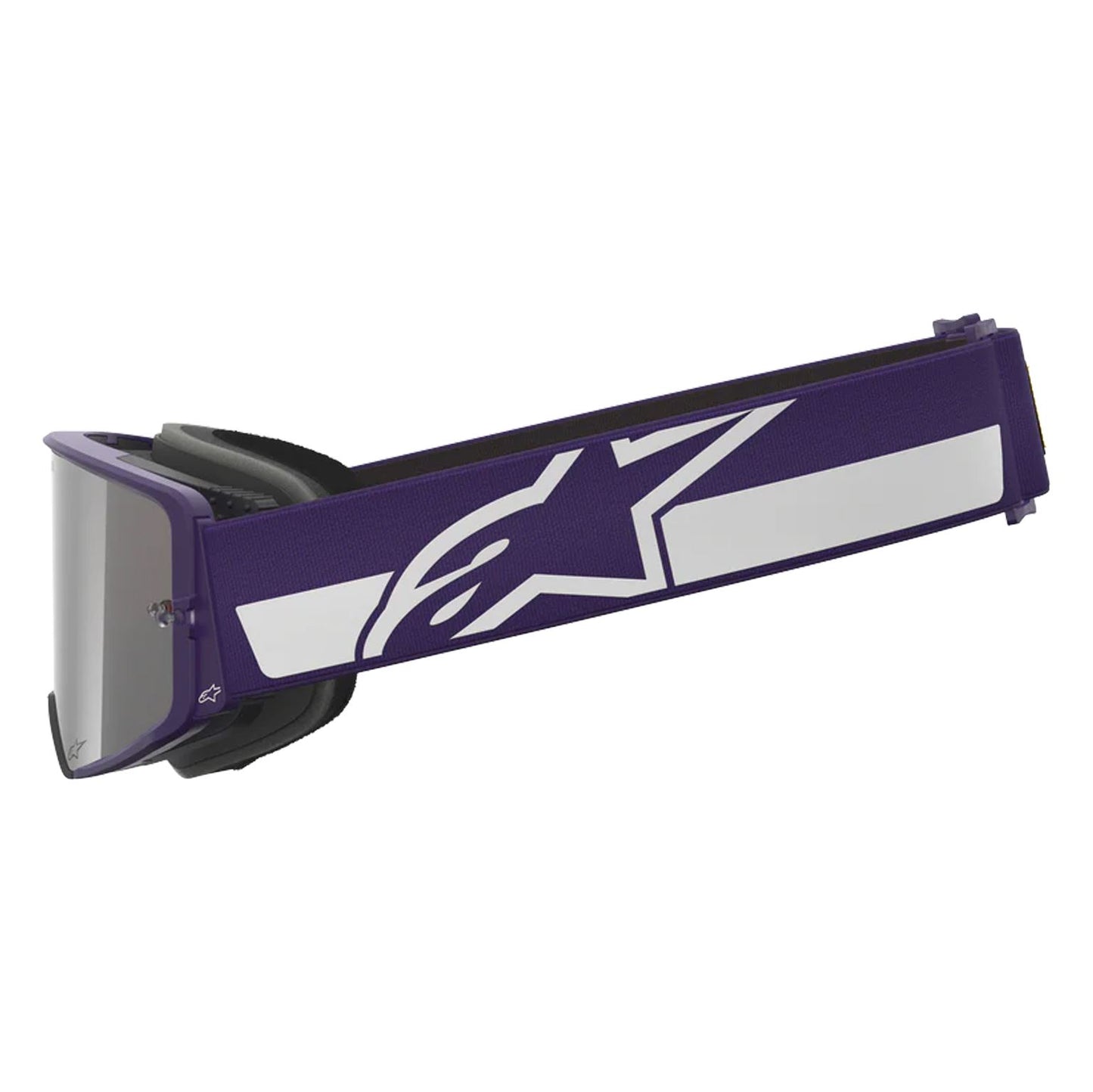 Alpinestars 2026 Supertech Hunter Lawrence Signature Motocross Goggles Purple White Mirror Silver One Size