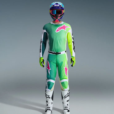 Alpinestars 2026 Racer Portl Motocross Combo Kit Green White Black