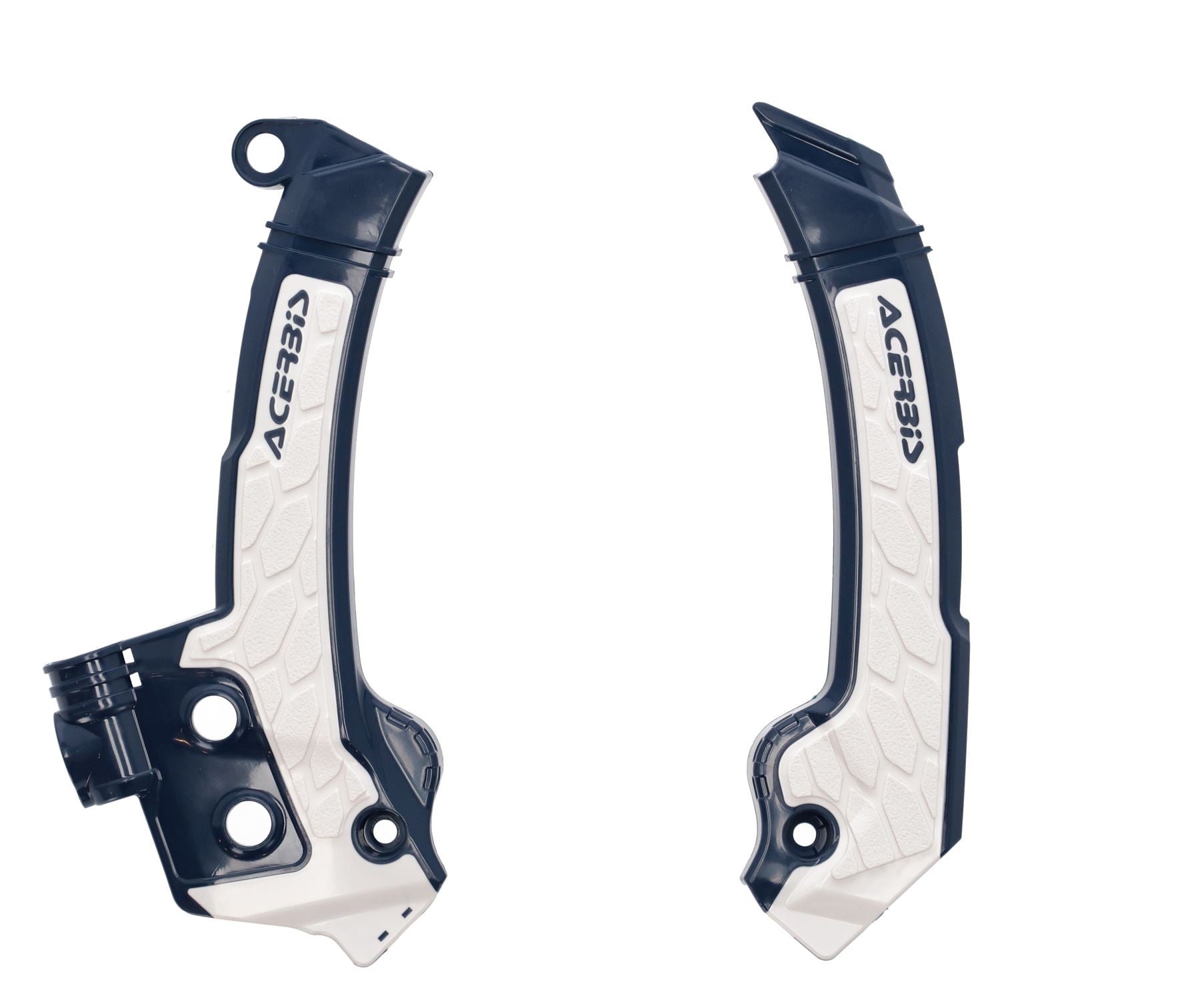 Acerbis X-Grip Frame Protector Guards Blue White For Husqvarna TE 300 PRO 2024-2025