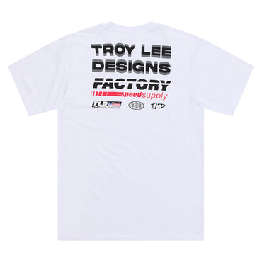Troy Lee Designs Spring 2025 MX Factory Casual T-Shirt White