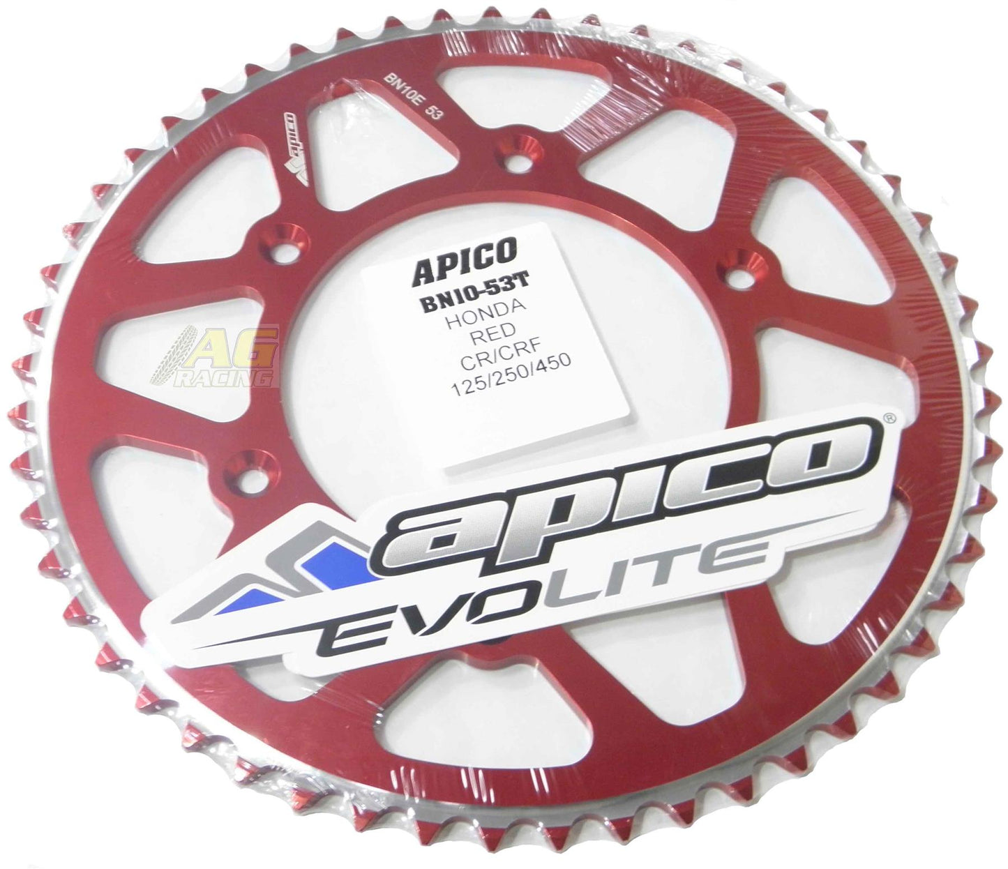 Apico Evolite Red Rear Sprocket For Honda CRF 250RX 2019-2024