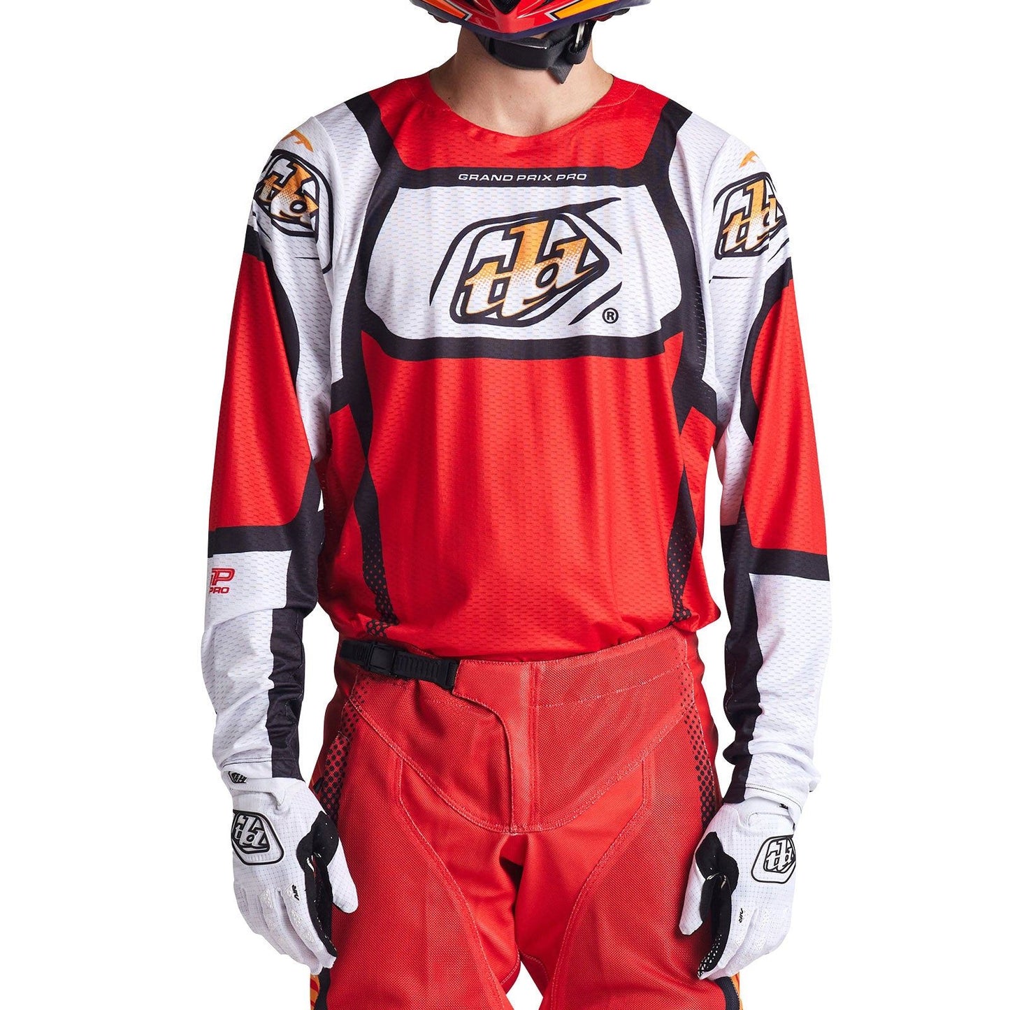 Troy Lee Designs 2025 GP Pro Air Bands Red White Jersey