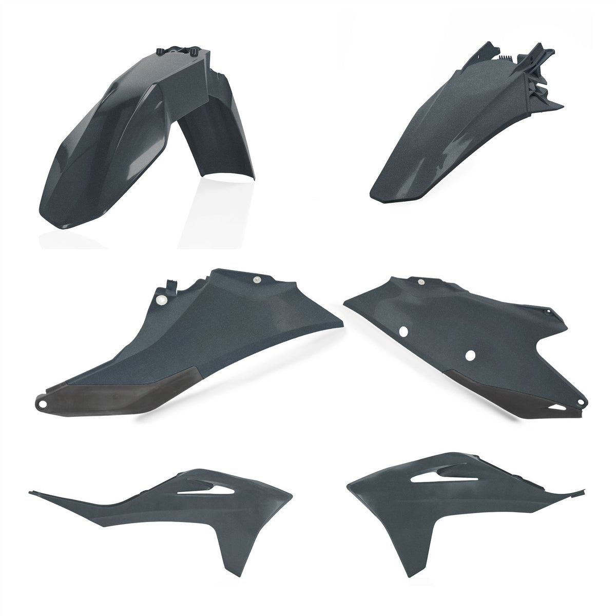 Acerbis Plastic Kit Metallic Grey For Gas Gas MC 250 F 2021-2023
